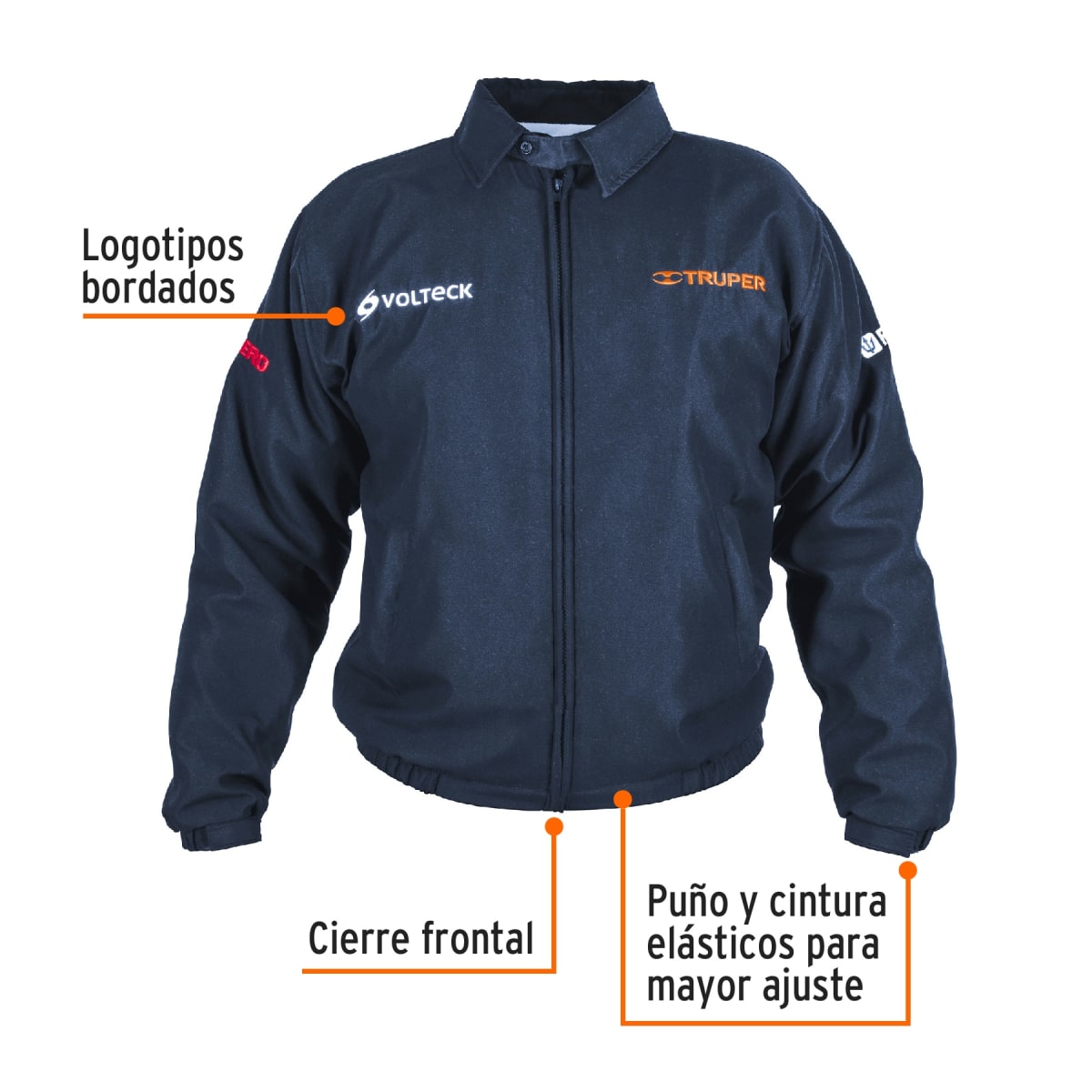 Casaca bordada con logo, truper3