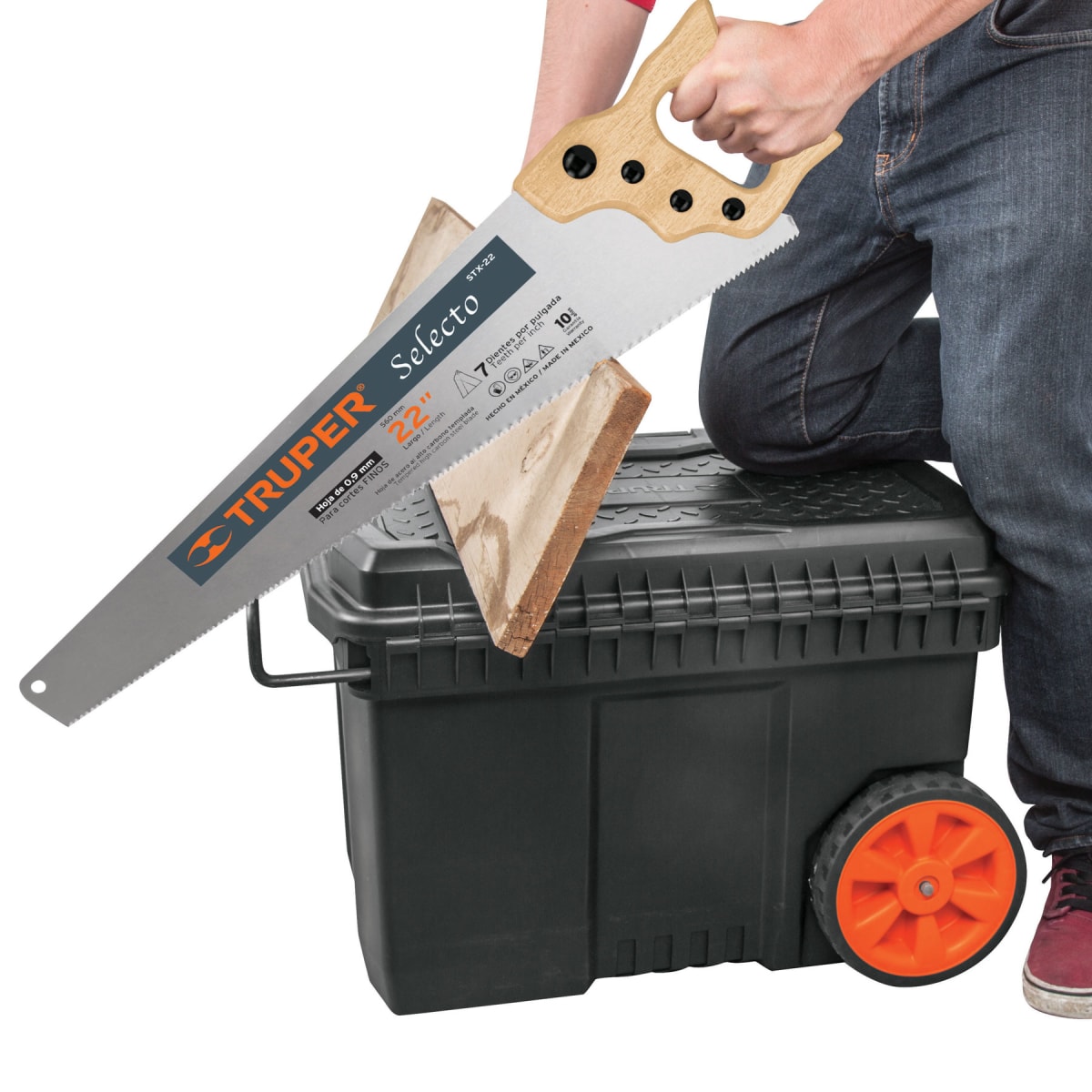 Hidrolavadora + manguera 10m con caja de herramientas con ruedas Truper8