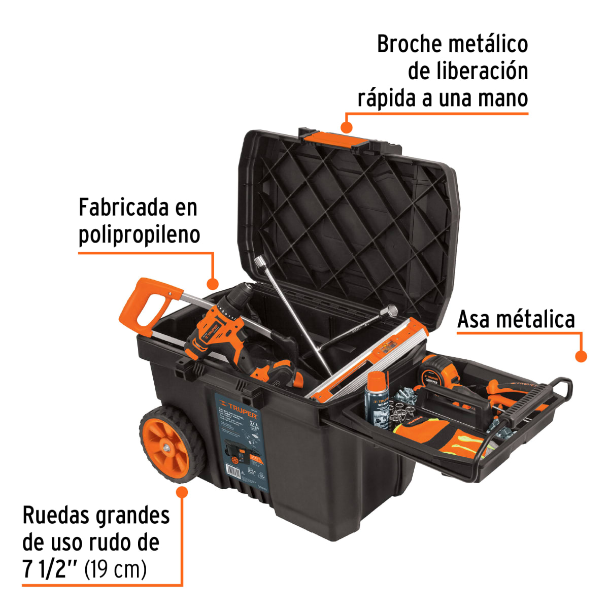Caja para Herramientas con Ruedas 23