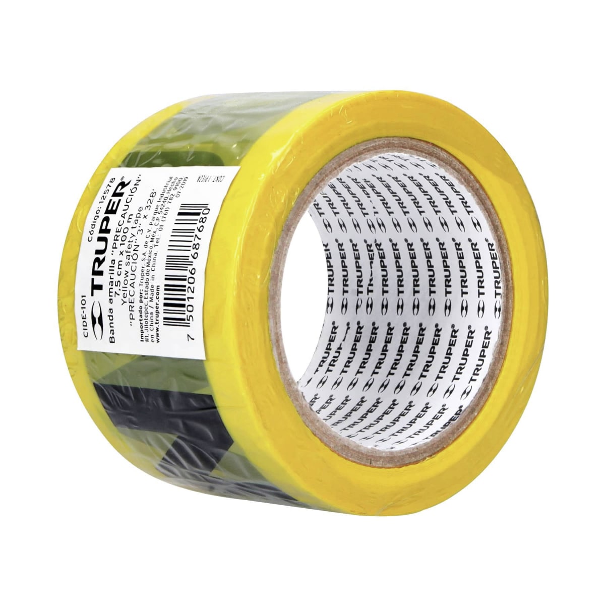 Cinta de advertencia Precaución x 100 metros Truper3