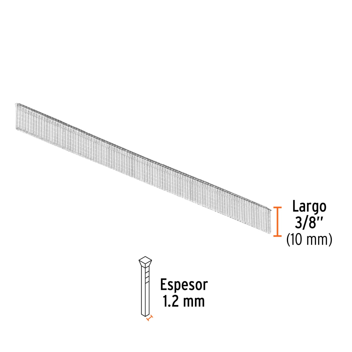 Caja con 5000 clavos calibre 18, 10 mm para CLNE-18, Truper3