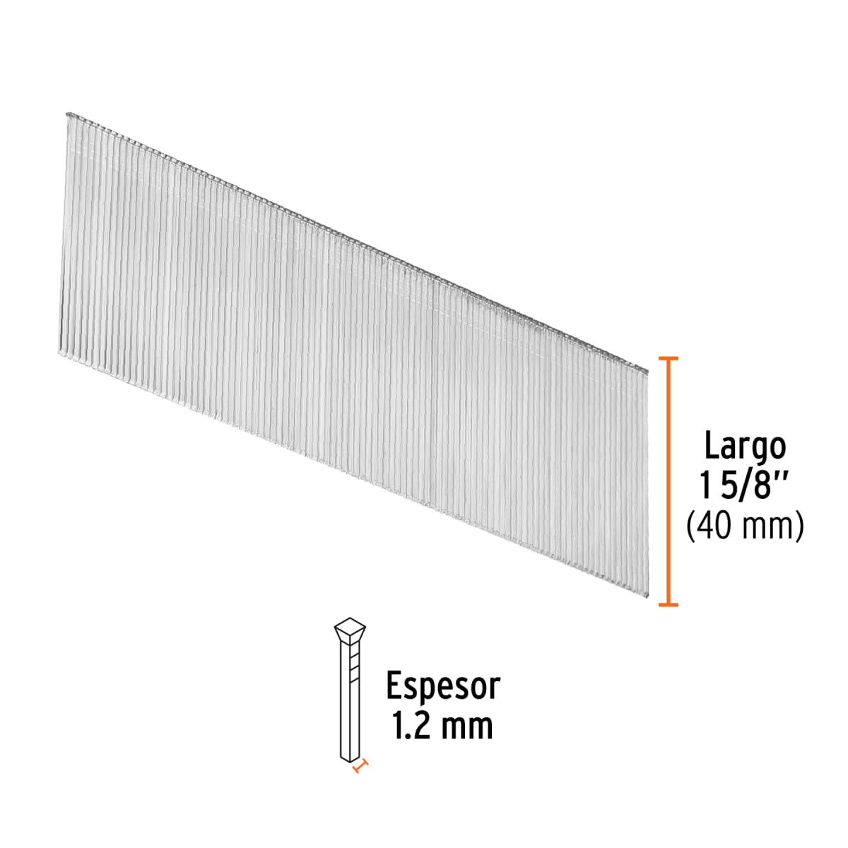 Caja con 5000 clavos calibre 18, 40 mm para CLNE-18, Truper3