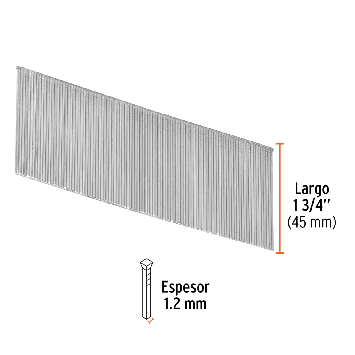 Caja con 5000 clavos calibre 18, 45 mm para CLNE-18, Truper3