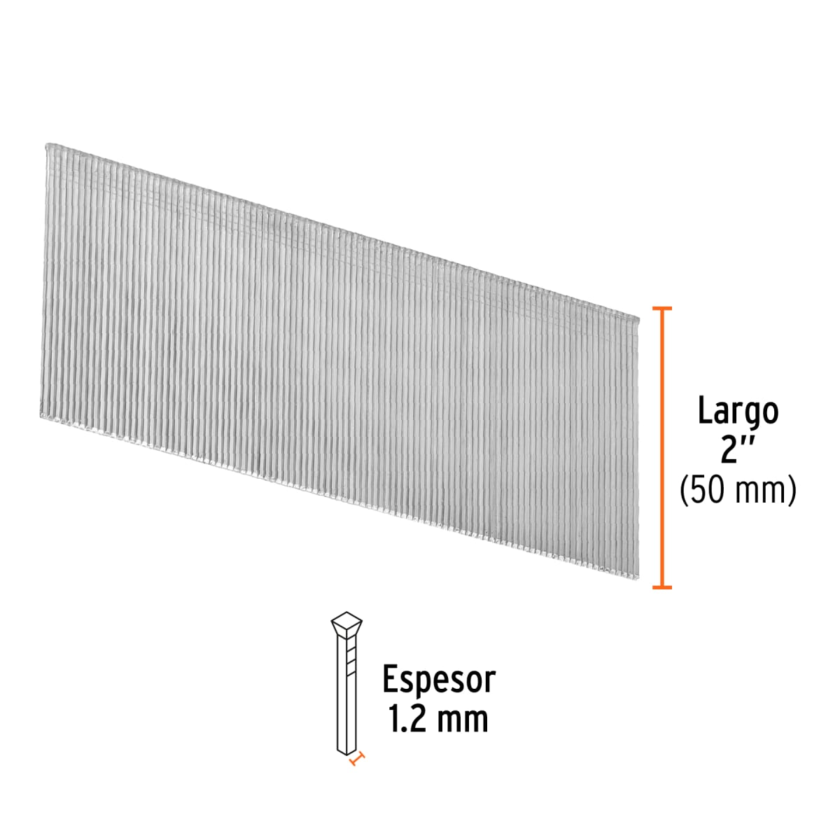 Caja con 5000 clavos calibre 18. 50 mm para clne-18 Truper3