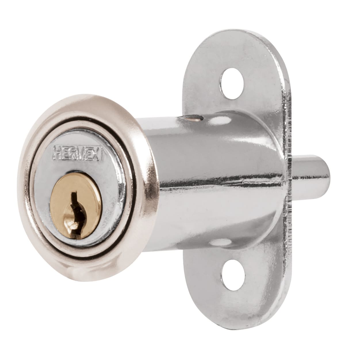 Chapa cerradura para mueble modelo 20 cromo Hermex2