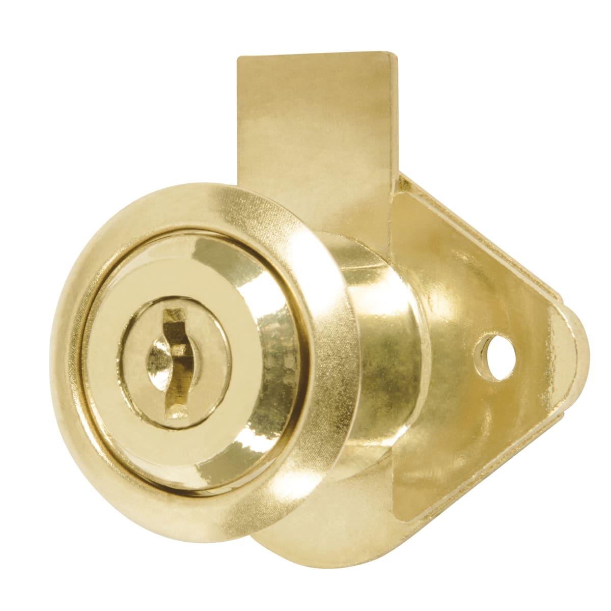 Chapa cerradura para mueble modelo 21 laton Hermex2