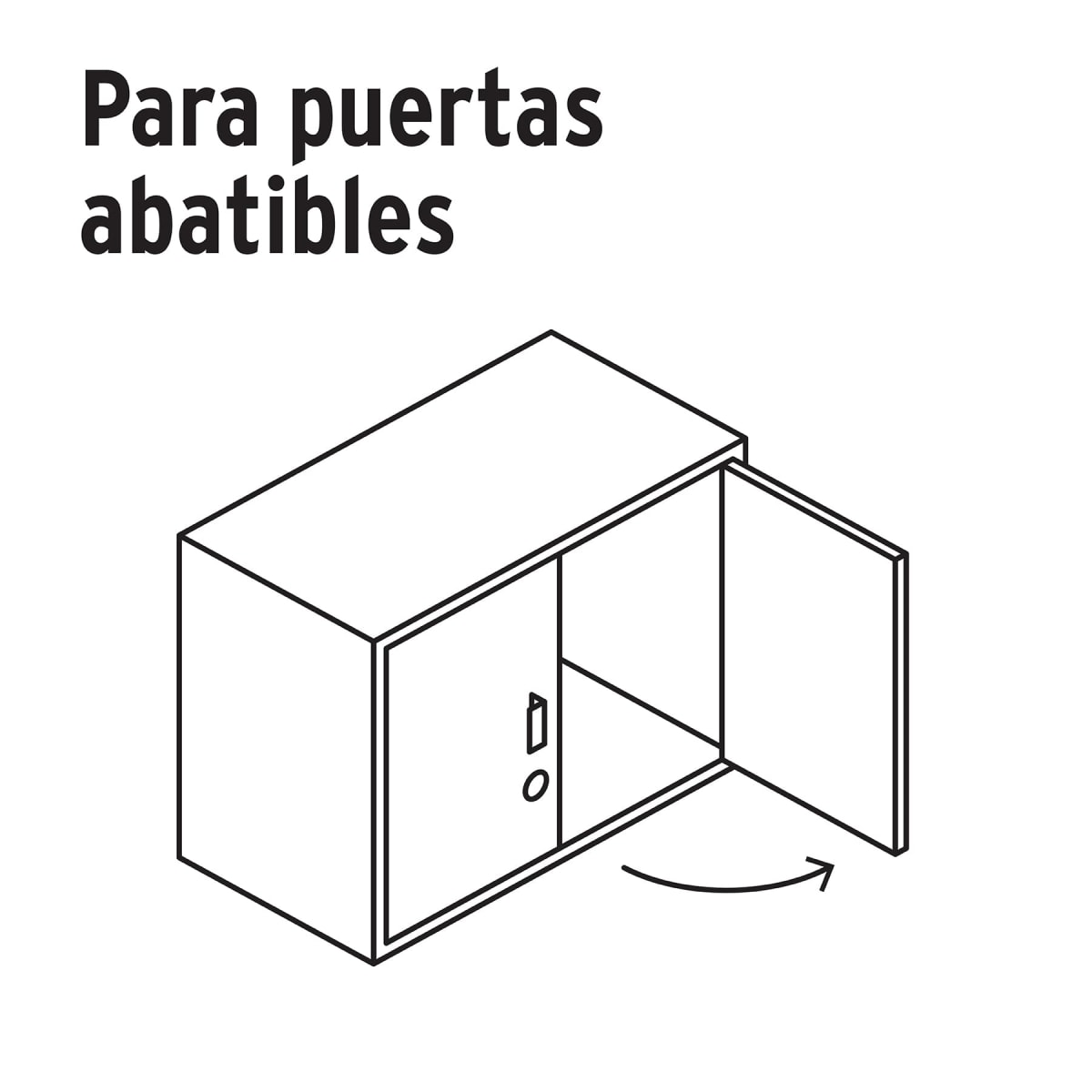 Chapa cerradura para mueble modelo 25 Cromo Hermex4