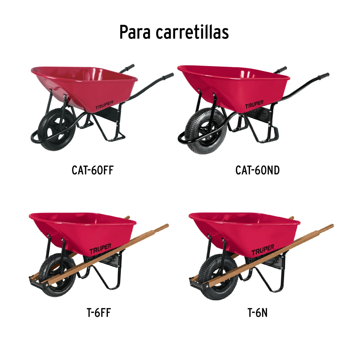 Tolva para carretilla CAT- 60 / T-6, Truper4