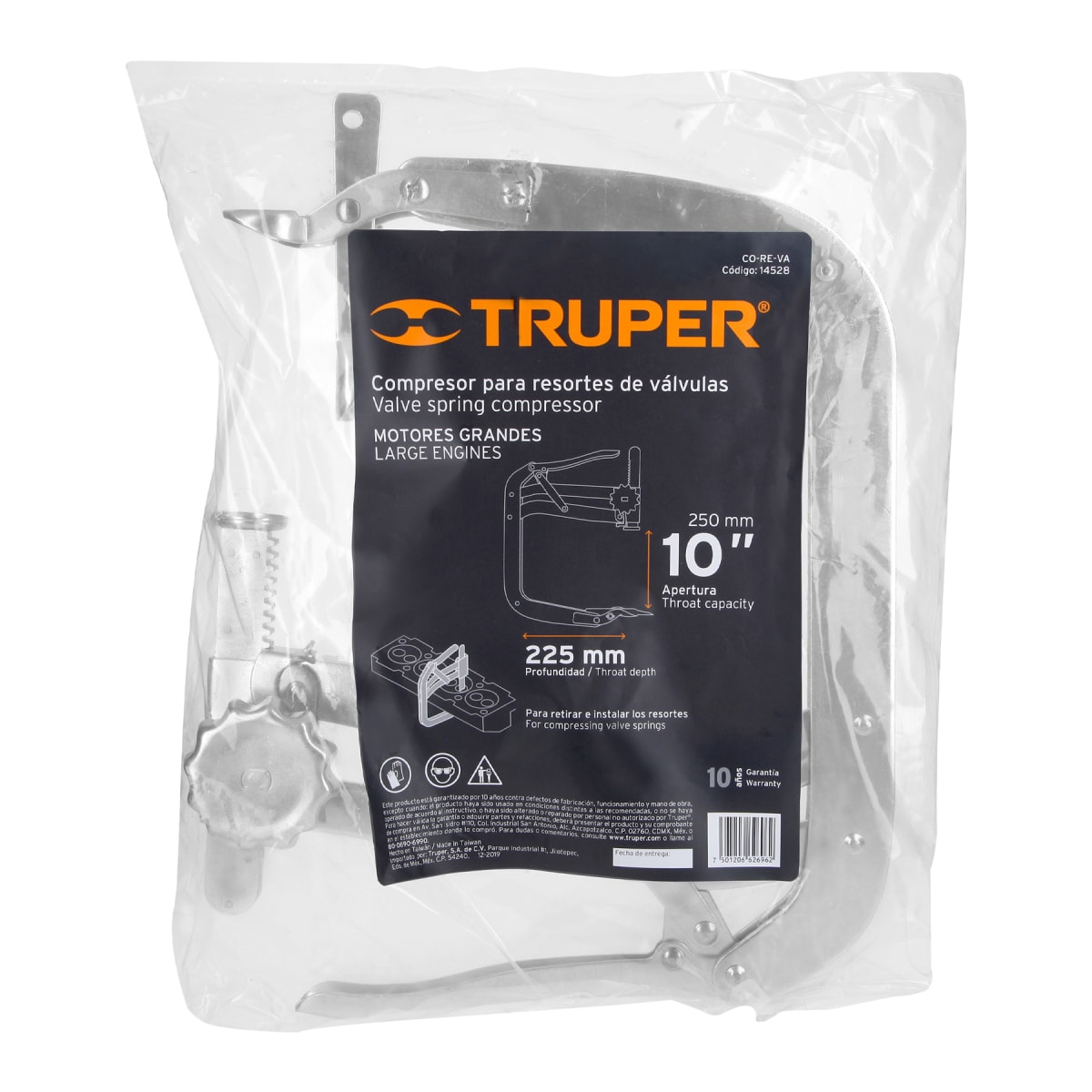 Compresor para resortes de válvulas 166mm a 253mm Truper5