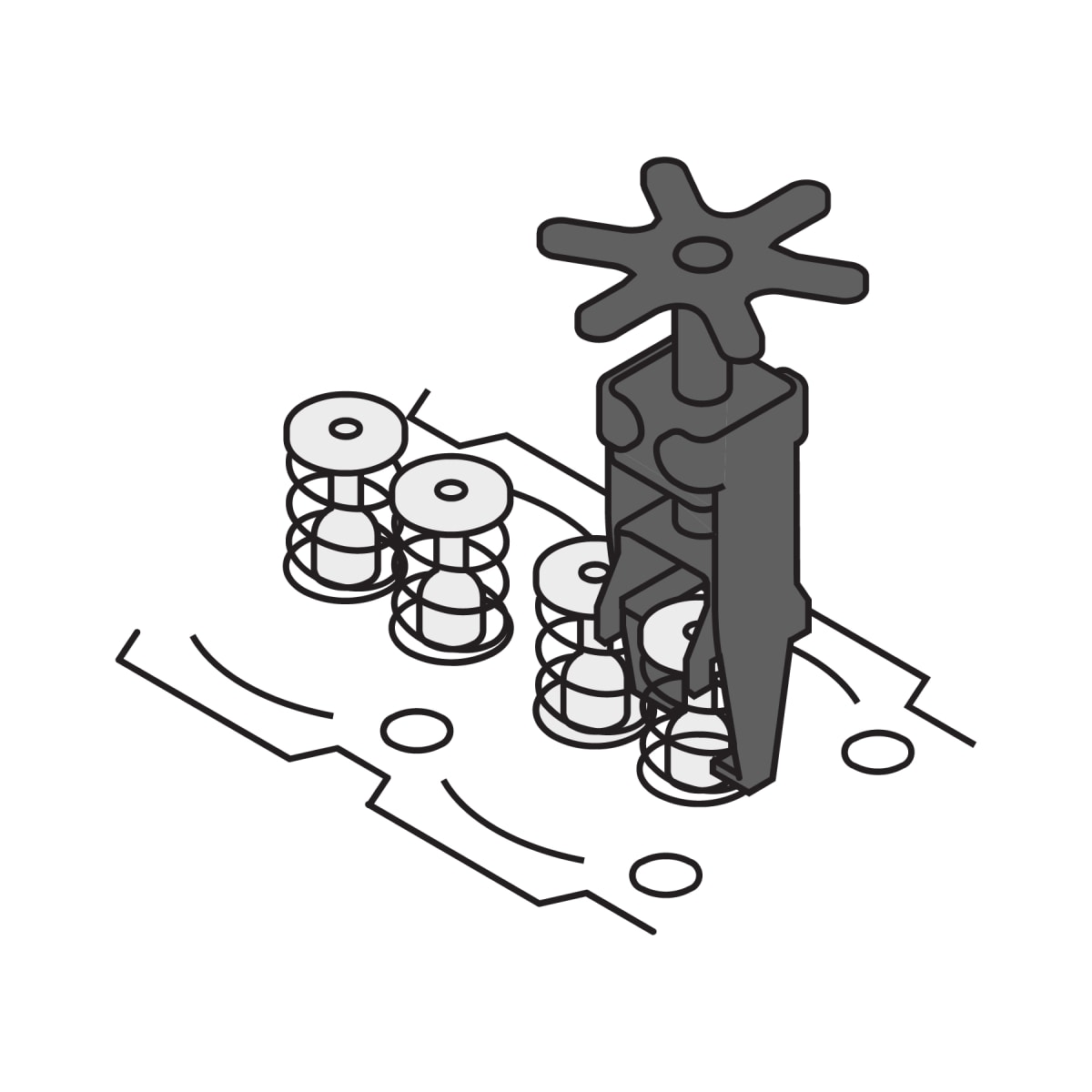 Compresor para resortes de válvulas con cabeza. truper4