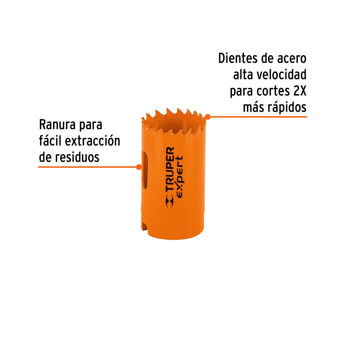 Sierra copa bimetálica 1-1/4''. truper expert2