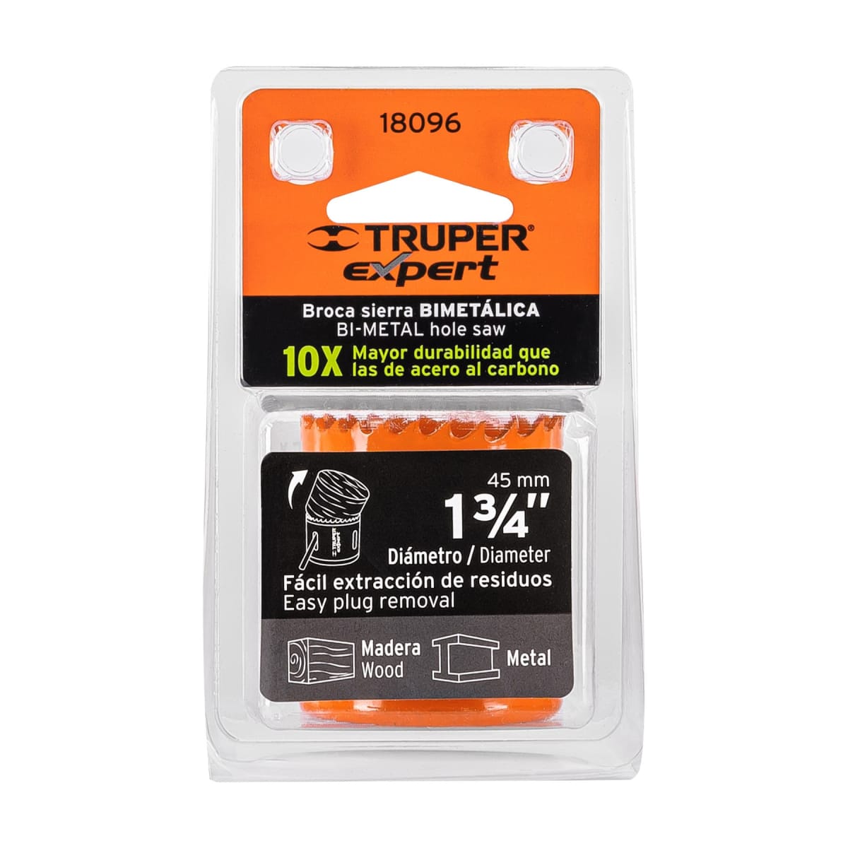 Sierra copa bimetálica 1-3/4´´, Truper Expert4