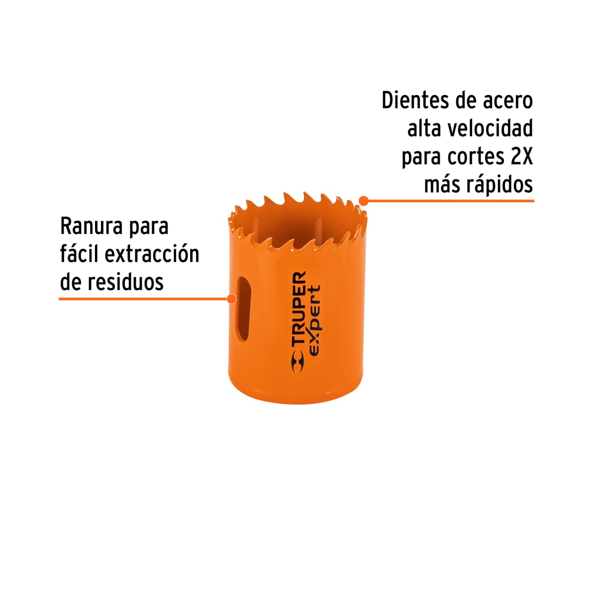 Sierra copa bimetálica 1-9/16''  expert Truper2