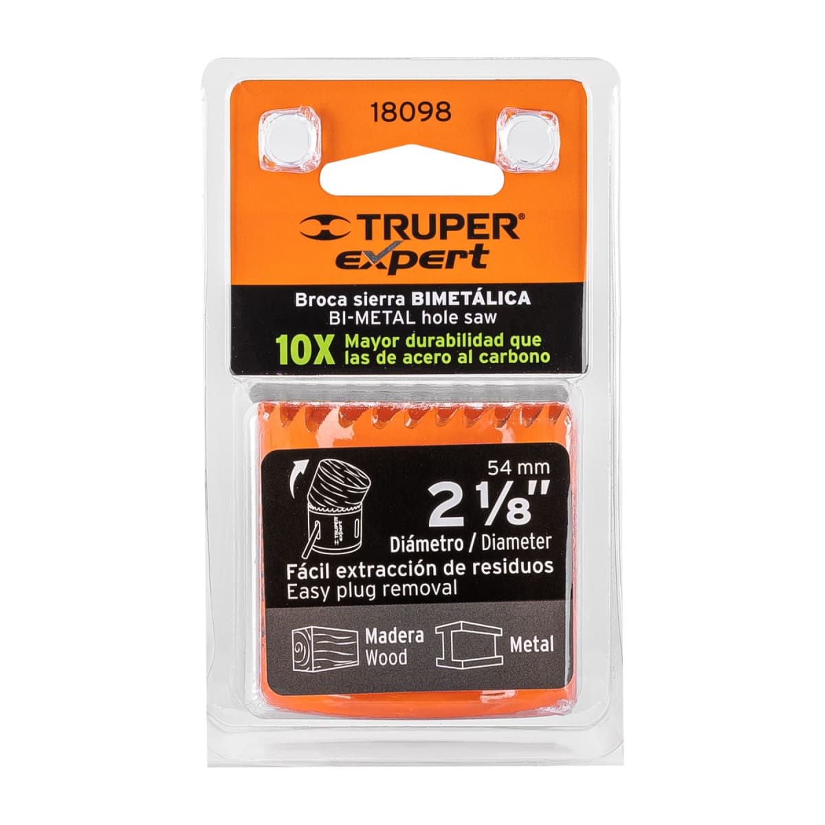 Sierra copa bimetálica 2-1/8'' expert Truper4