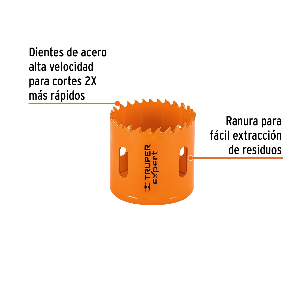 Sierra copa bimetálica 2-1/8'' expert Truper2