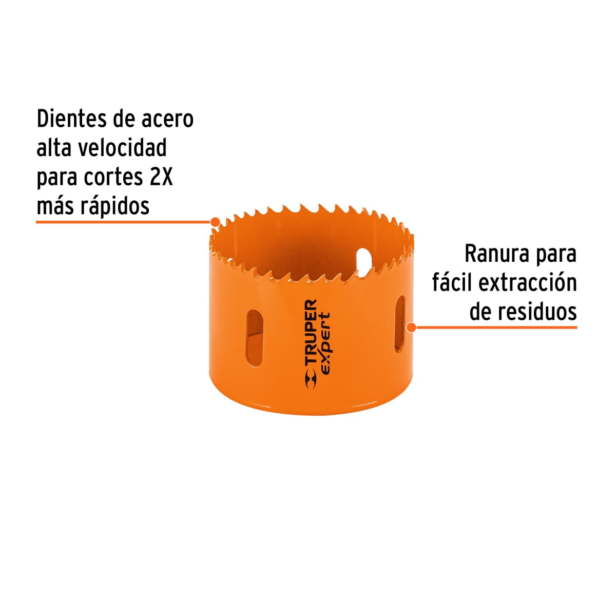Sierra copa bimetálica 2-3/4´´, Truper Expert2