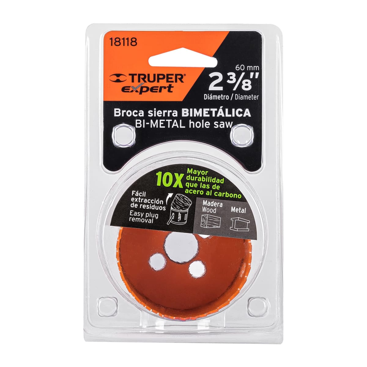 Sierra copa bimetálica 2-3/8'' Truper expert4