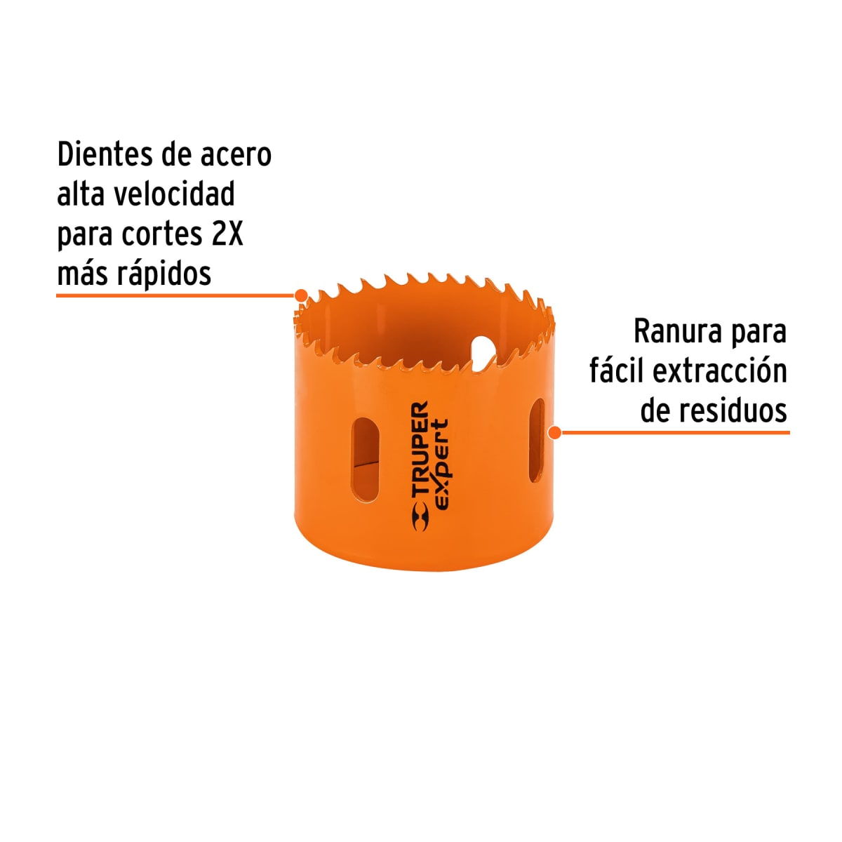 Sierra copa bimetálica 2-3/8'' Truper expert2