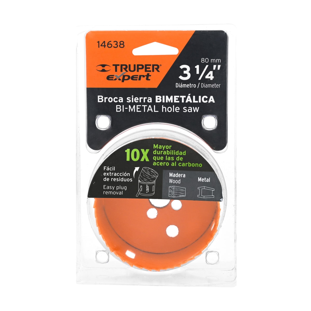 Sierra copa bimetálica 3-1/4´´, Truper Expert4