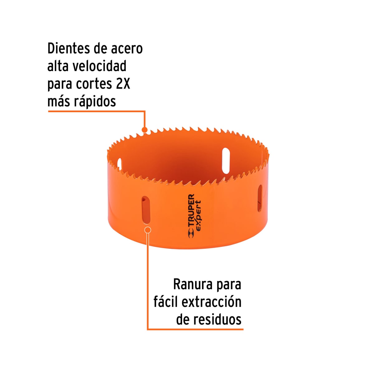 Sierra copa bimetálica 4-1/2'' Truper expert2