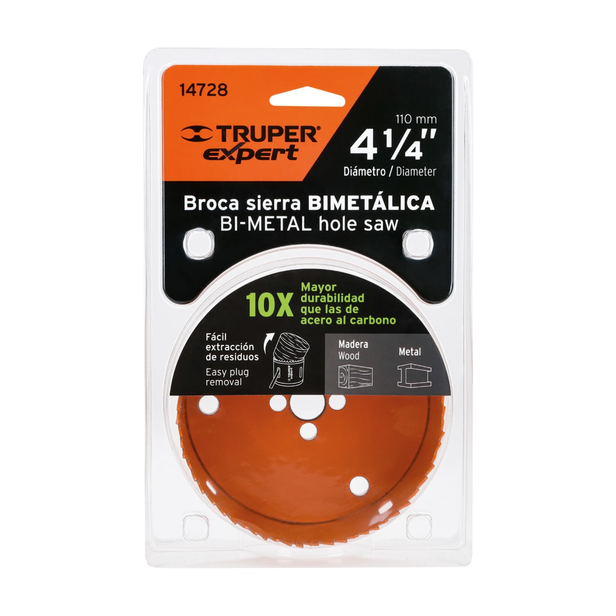 Sierra copa bimetálica 4-1/4´´, Truper Expert4