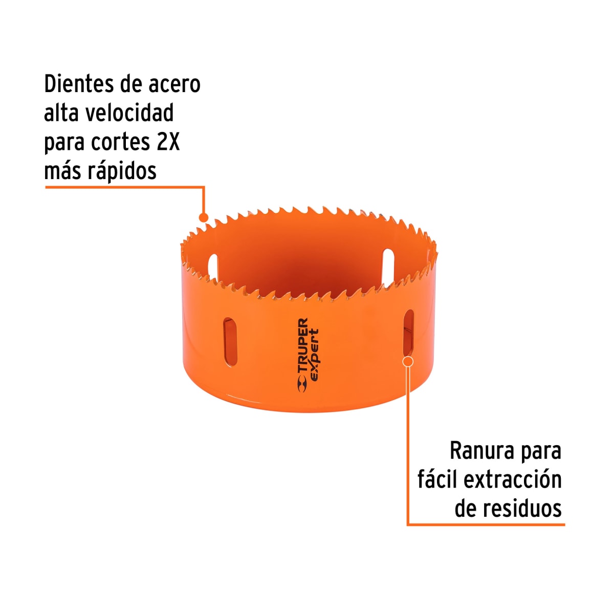 Sierra copa bimetálica 4'' Truper expert2