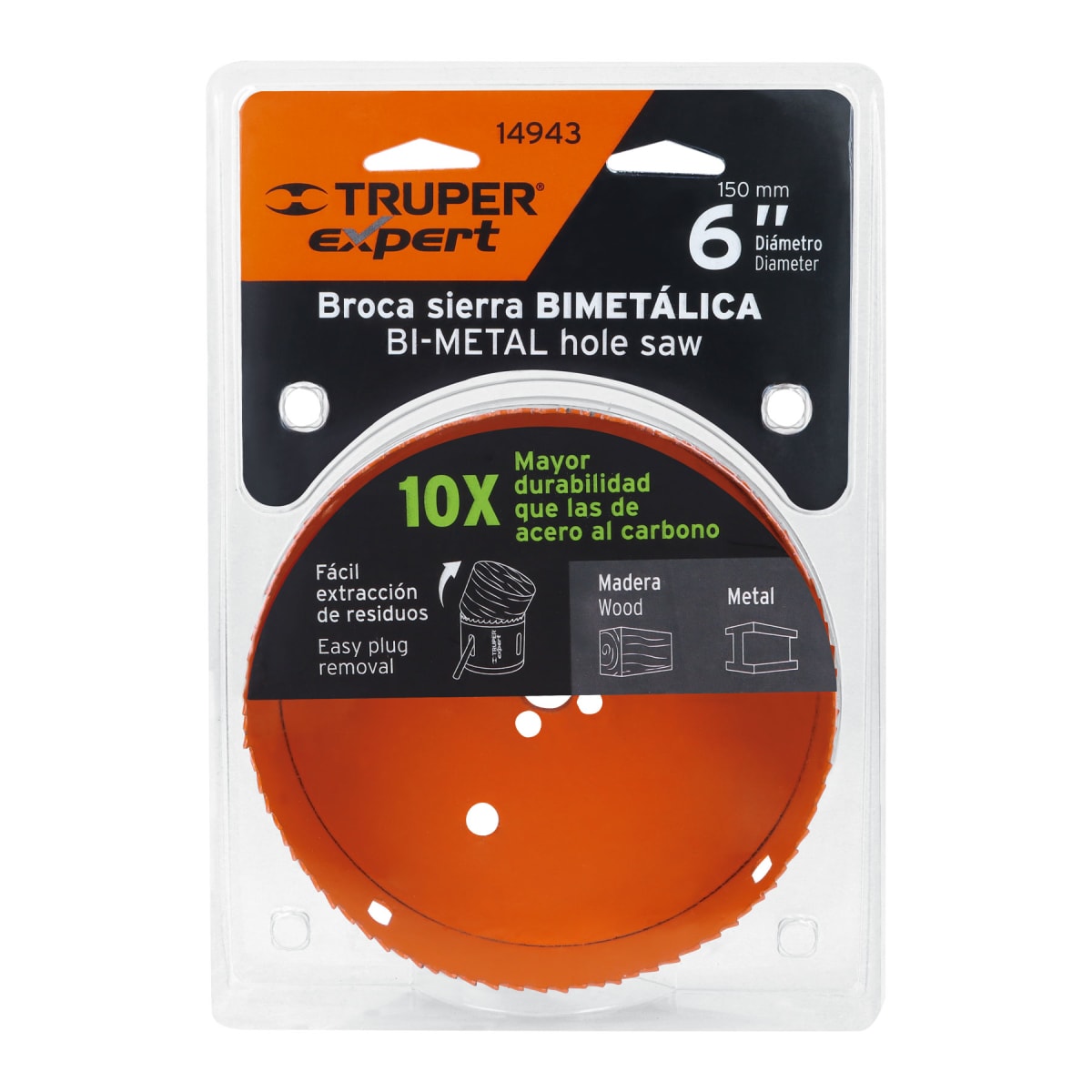 Sierra copa bimetálica 6´´, Truper Expert4