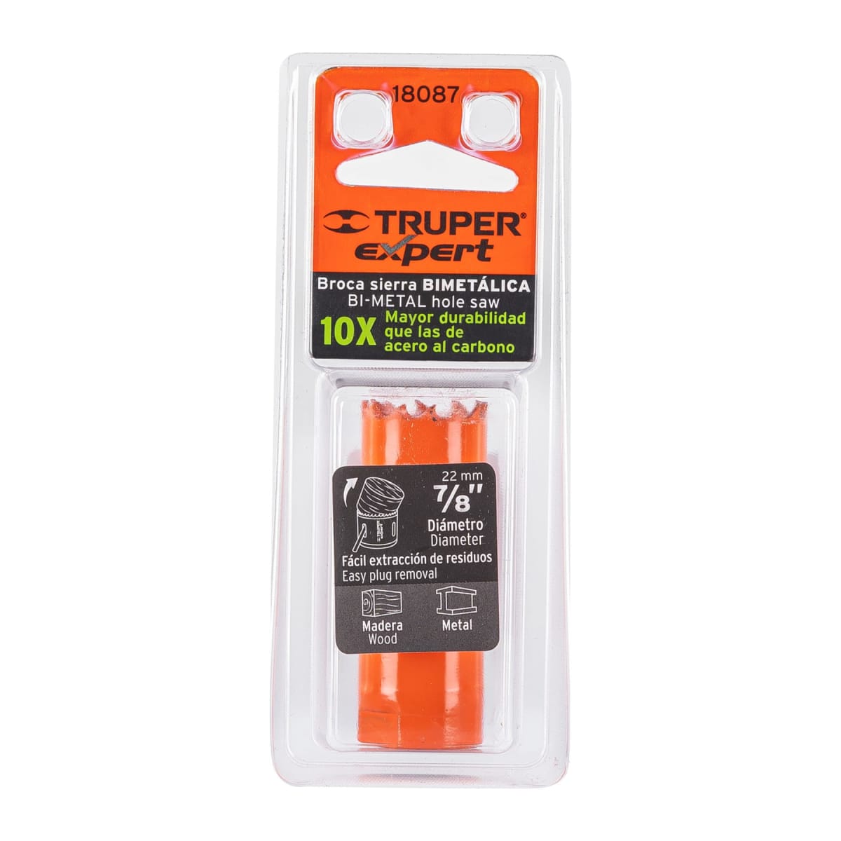 Sierra copa bimetálica 7/8'' expert Truper4