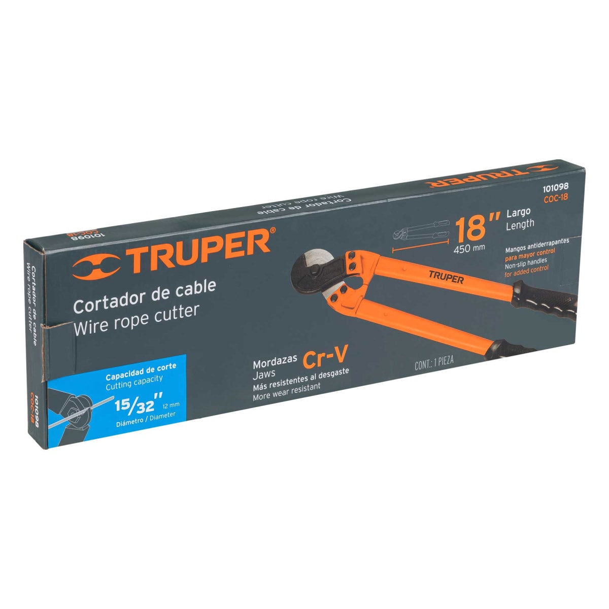 Cortador de 18'' de cable y alambre. truper4