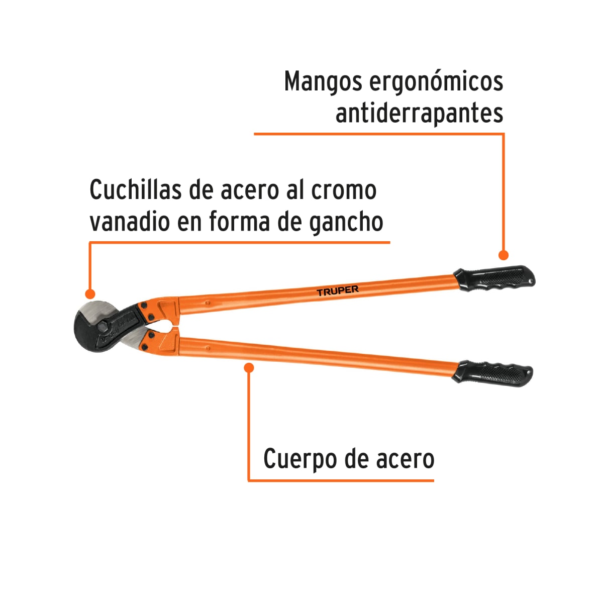 Cortador de 32'' de cable y alambre Truper2