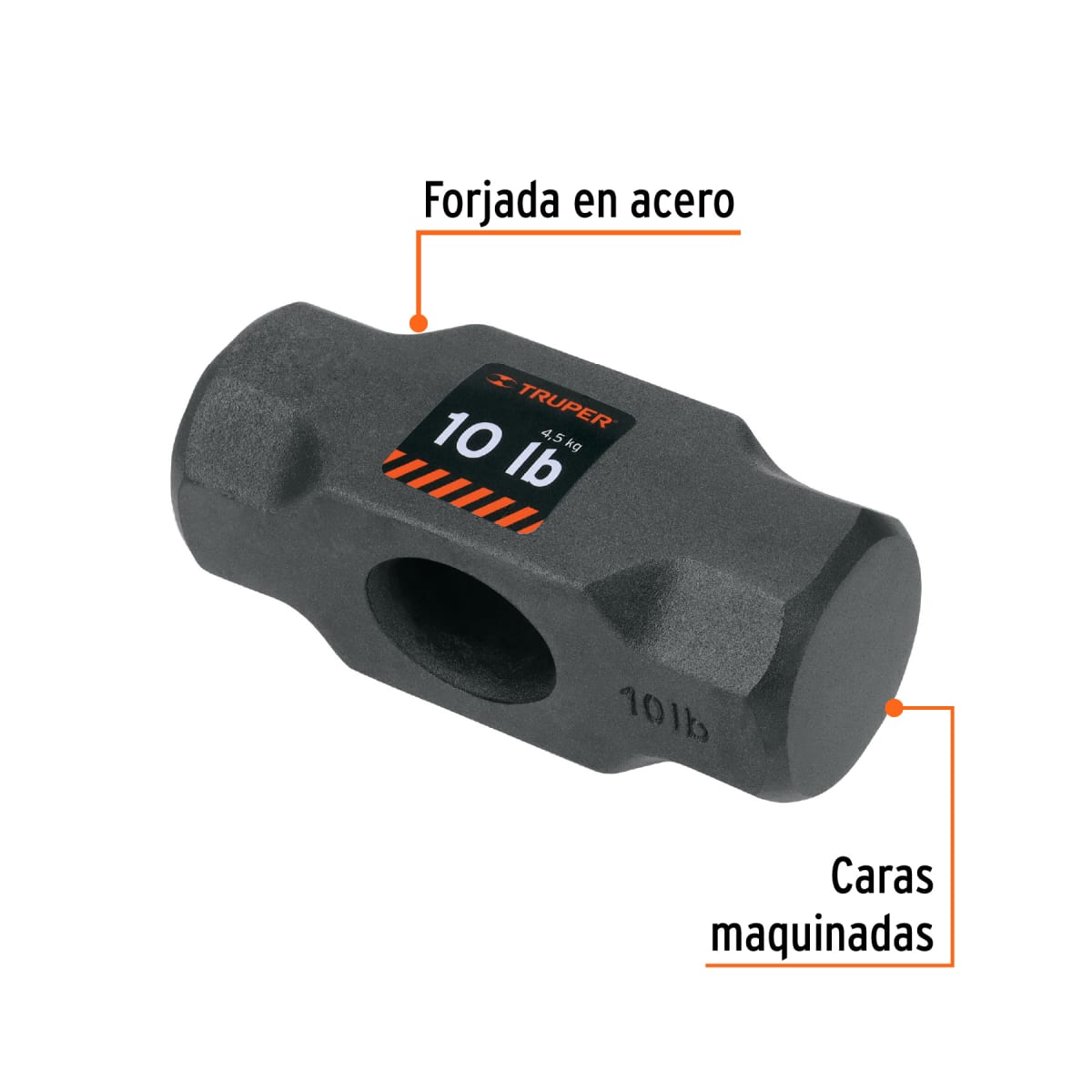Cabeza de comba octagonal de 10 lb, Truper2