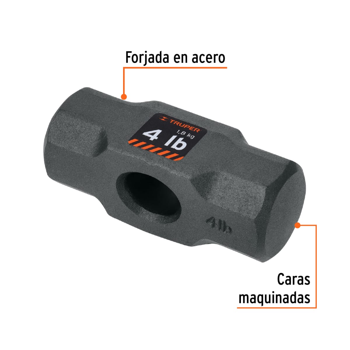 Cabeza de comba octagonal de 4 lb, Truper2
