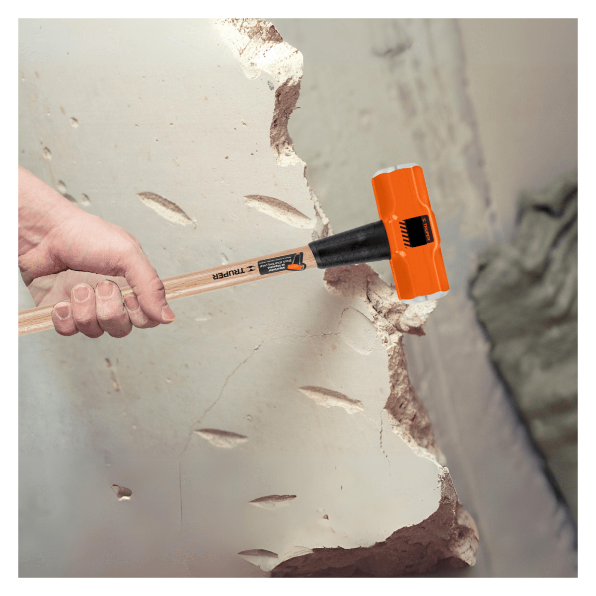 Comba octagonal 20 lb mango de madera 36'' Truper6