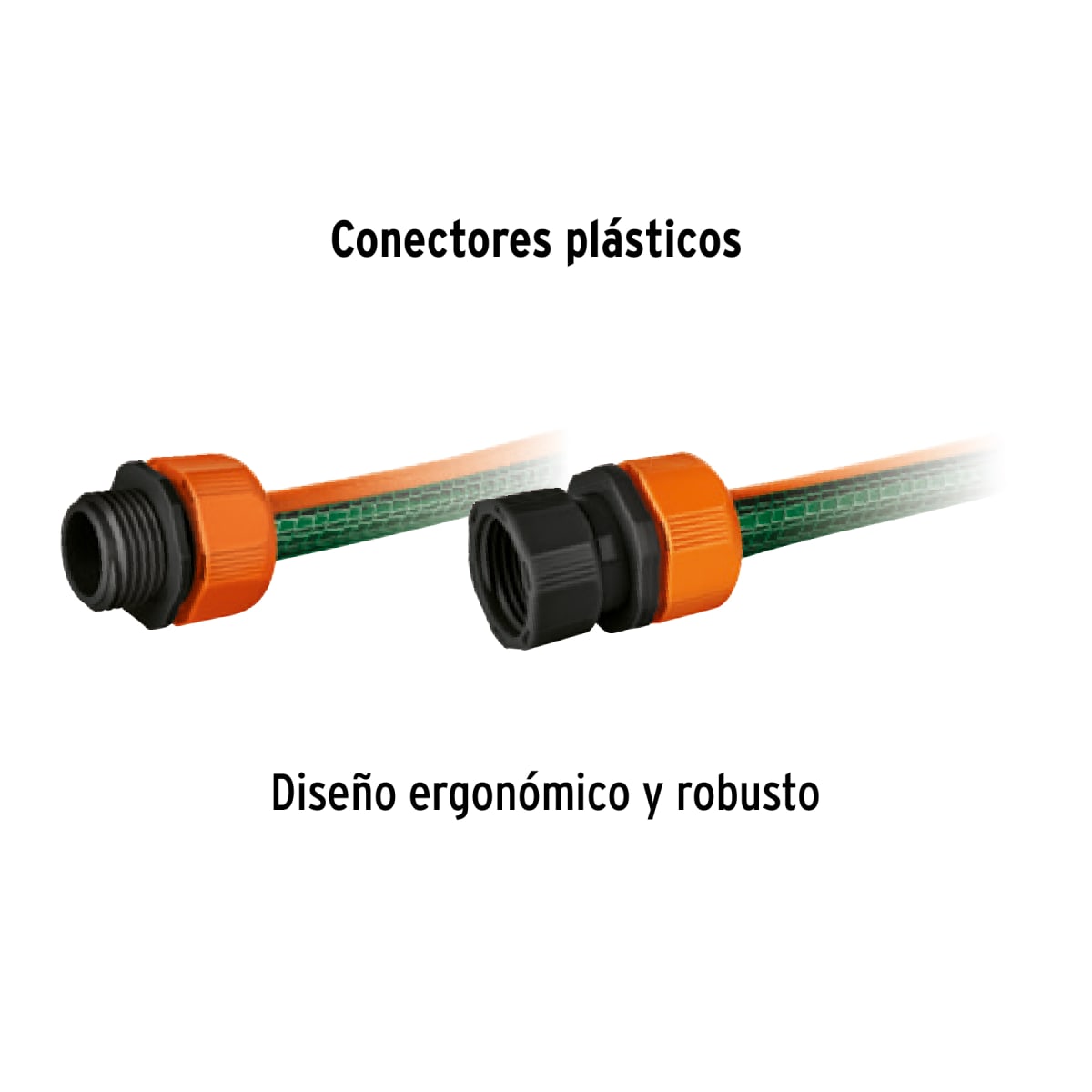 Combo manguera 20m + pistola de riego y porta manguera truper2