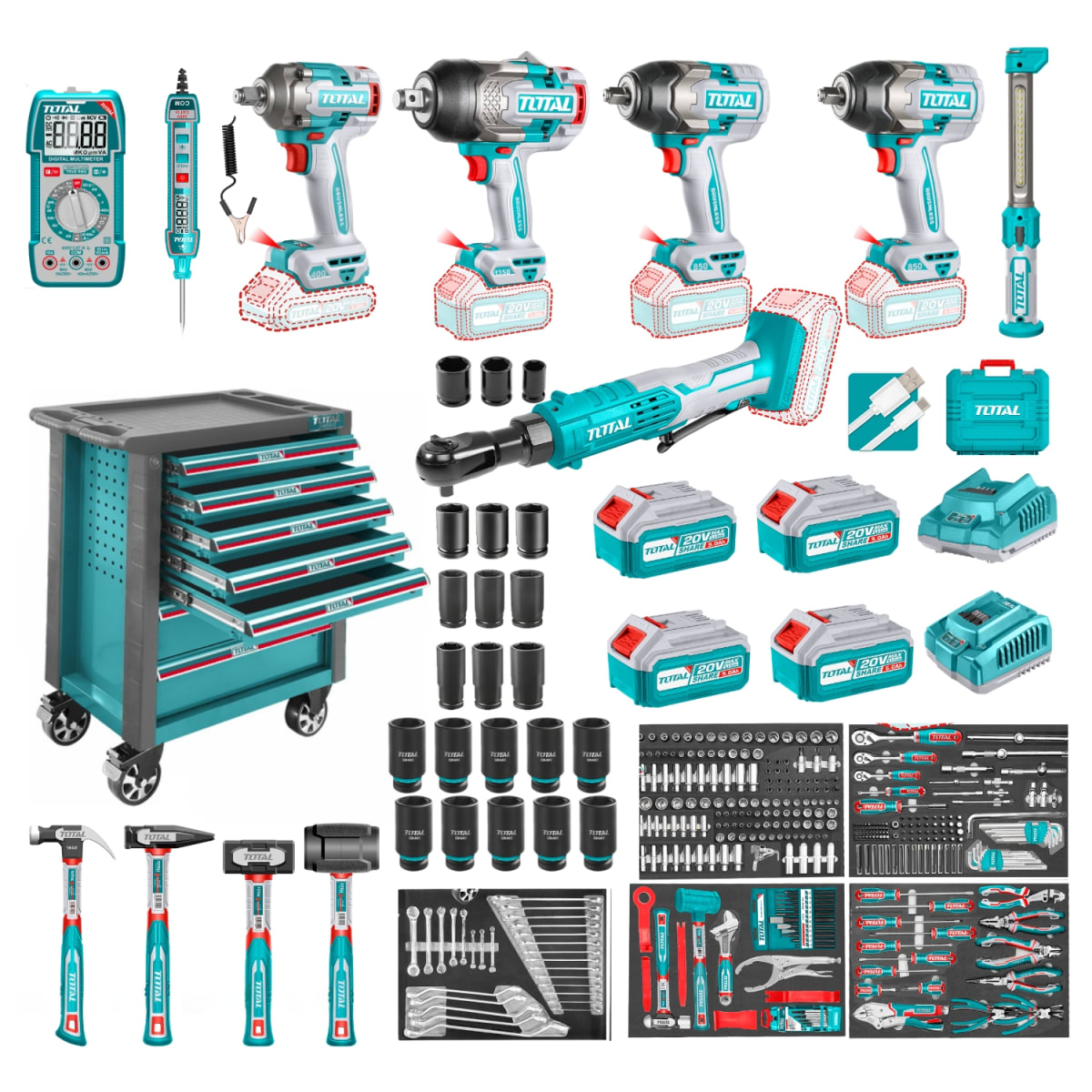SUPER COMBO MECÁNICO TOTAL 377PCS TOTAL1