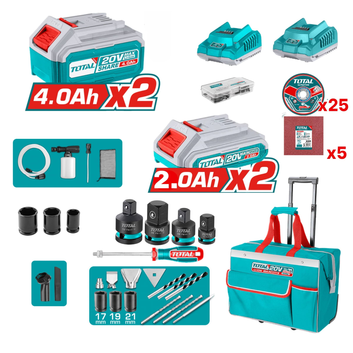 MEGA COMBO 14 EN 1 + 192 ACCESORIOS TOTAL11