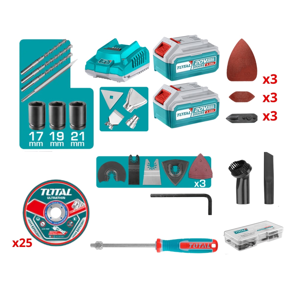 Mega Combo 10 en 1 Industrial Total17