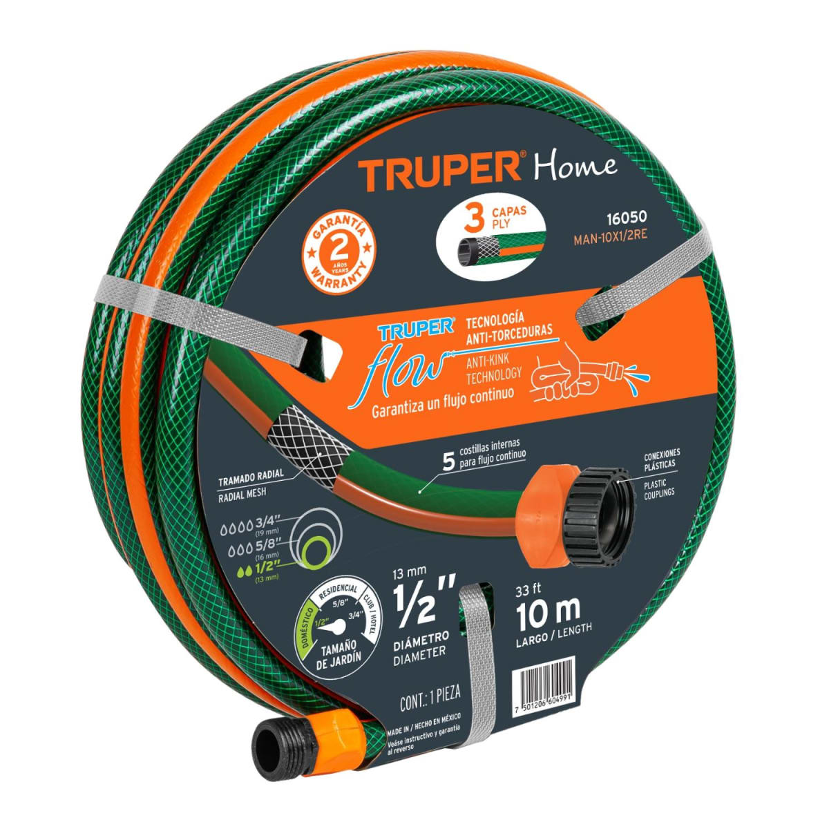 Hidrolavadora 1400W 1500 PSI + Manguera 10 metros Truper8