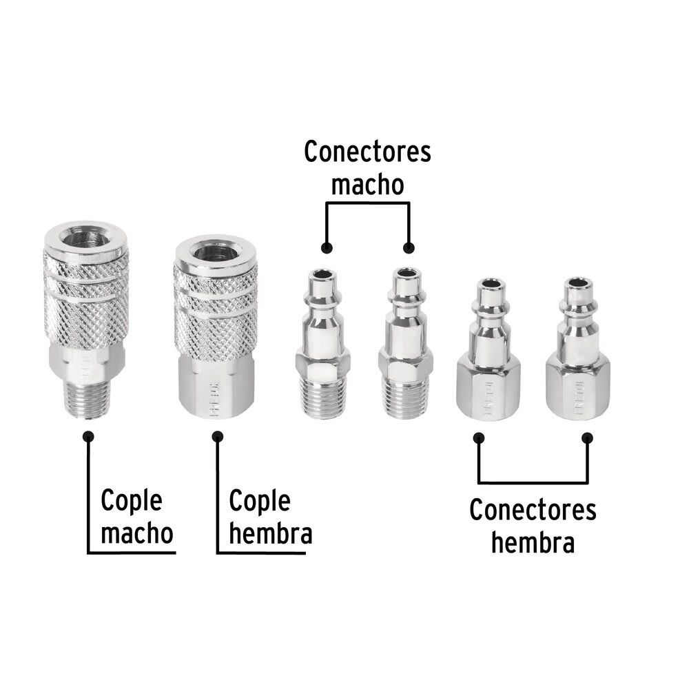 Combo manguera 15m + conectores rápidos Pretul5