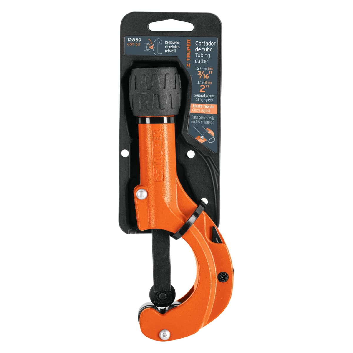 Cortador tubo de cobre 3/16'' a 2'' cuchilla 18 mm. truper4