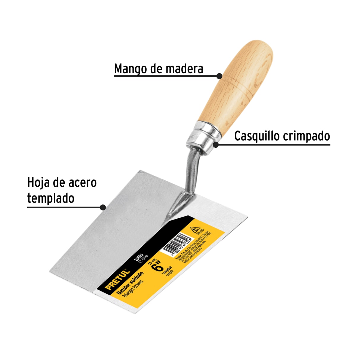 Batidor soldado de 6'' Pretul2