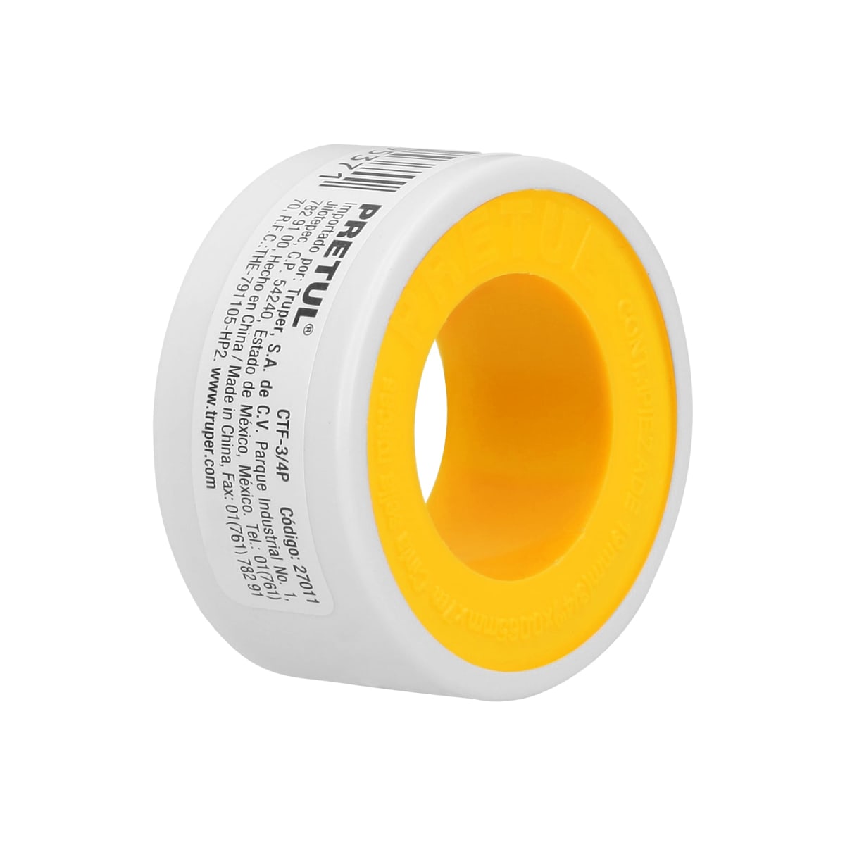 Cinta sella roscas 3/4´´ X 7 m de largo, Pretul2