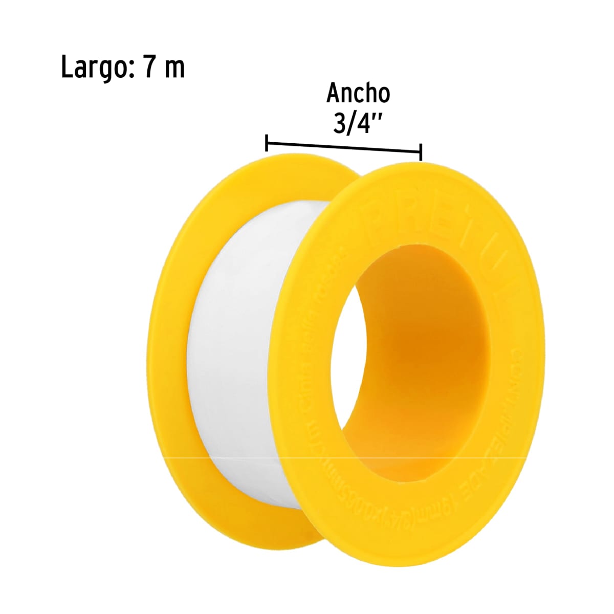 Cinta sella roscas 3/4´´ X 7 m de largo, Pretul3
