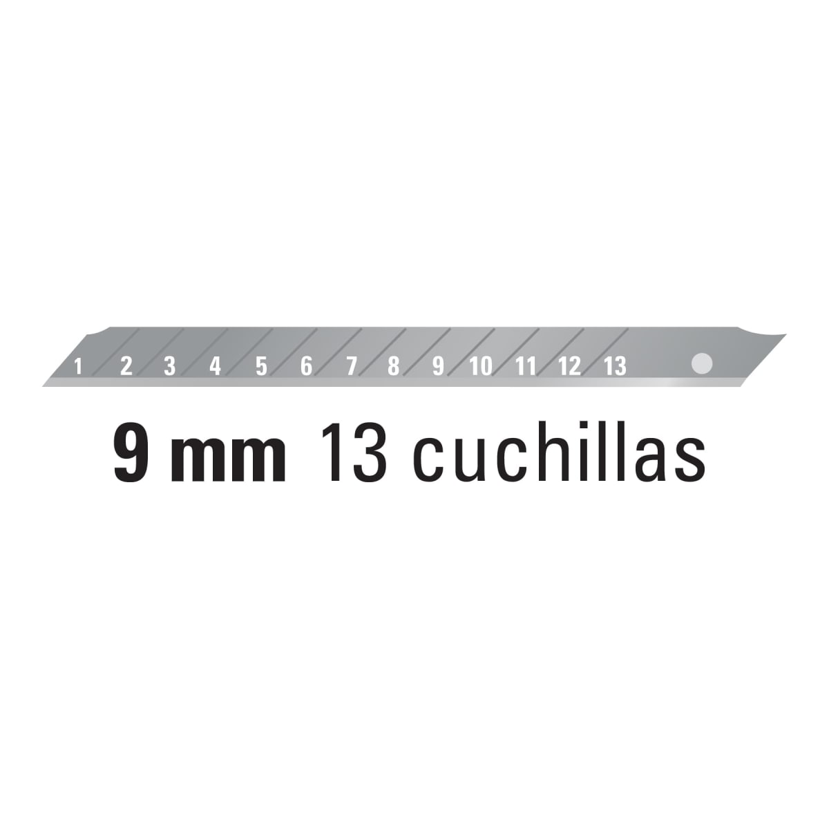 Cuchilla cutter profesional 9mm con alma metalica Truper2