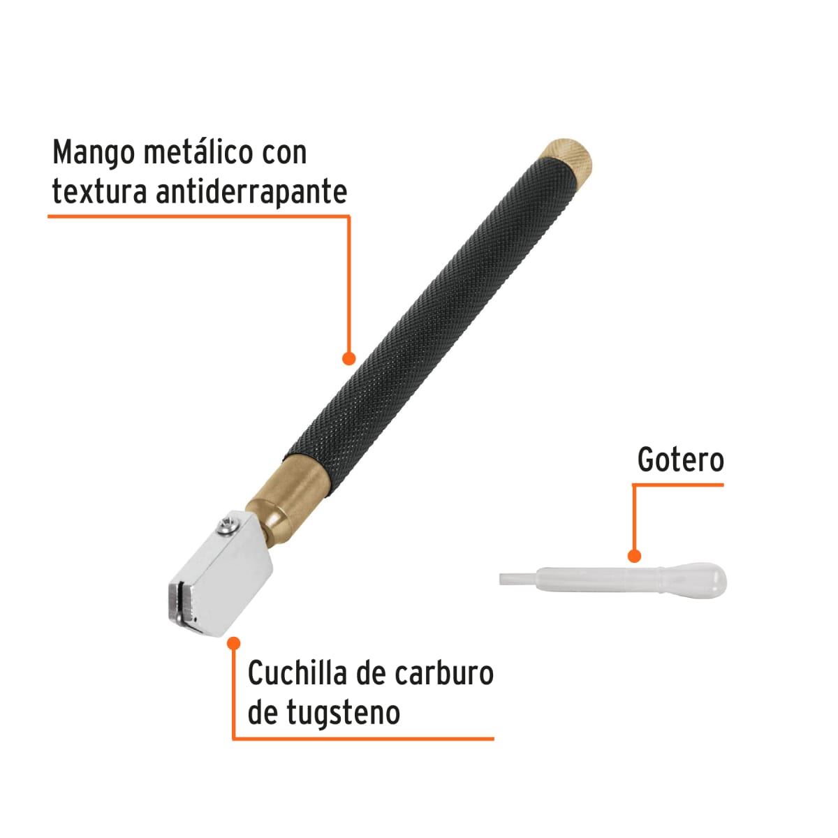 Cortador de vidrio 6´´ con depósito de aceite, Truper Expert2