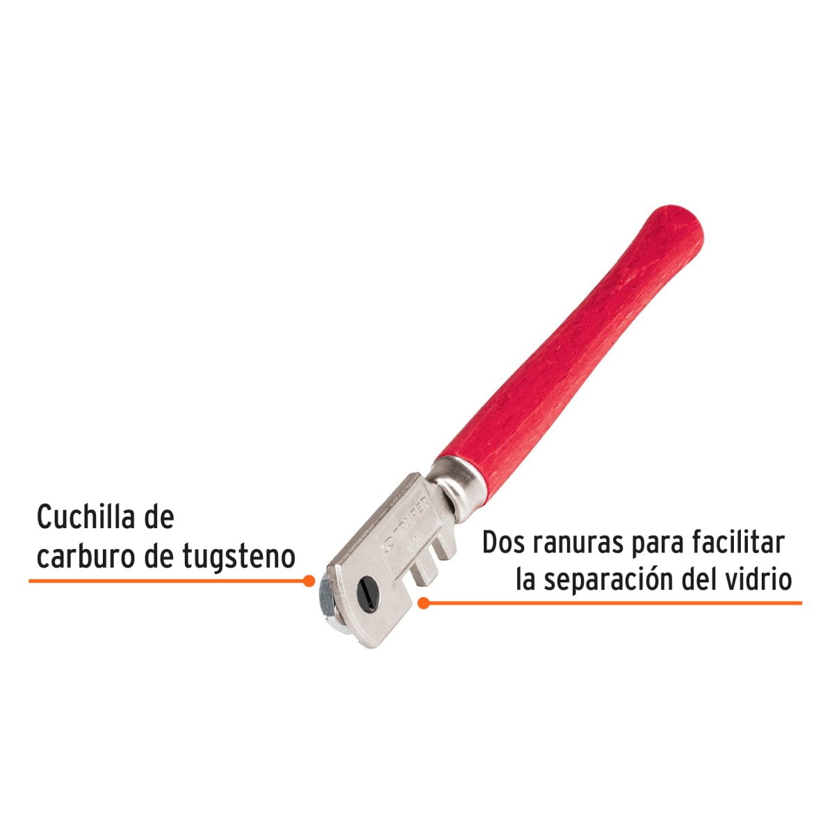 Cortador de vidrio 5´´ con 6 cuchillas, Truper2
