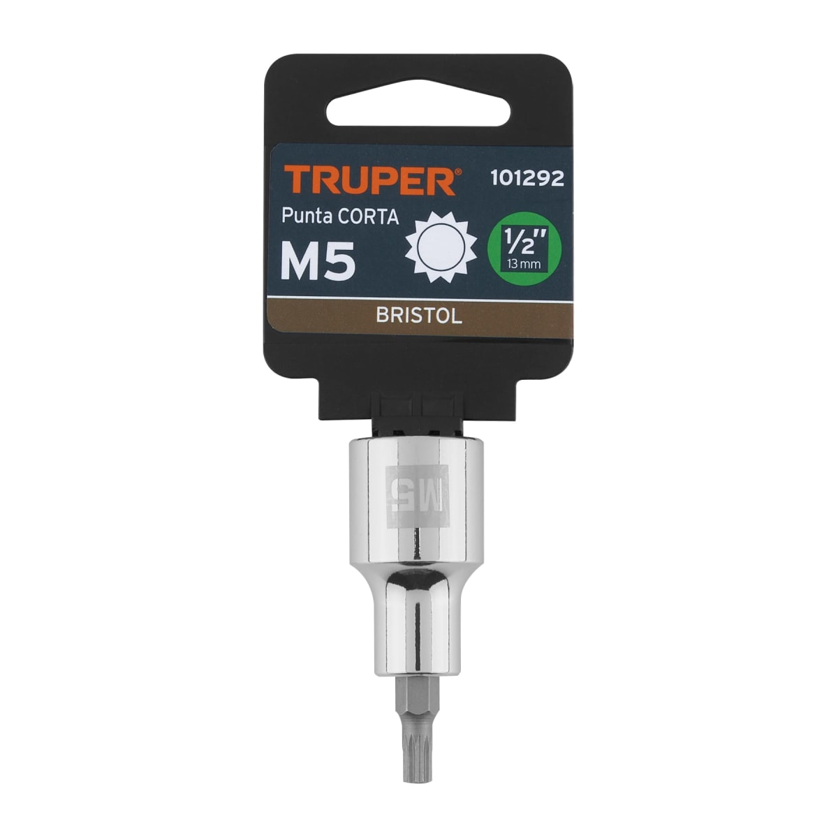 Dado encastre 1/2´´ punta corta bristol M5, Truper4