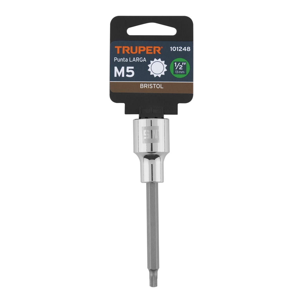 Dado encastre 1/2'' punta larga bristol m5 Truper4