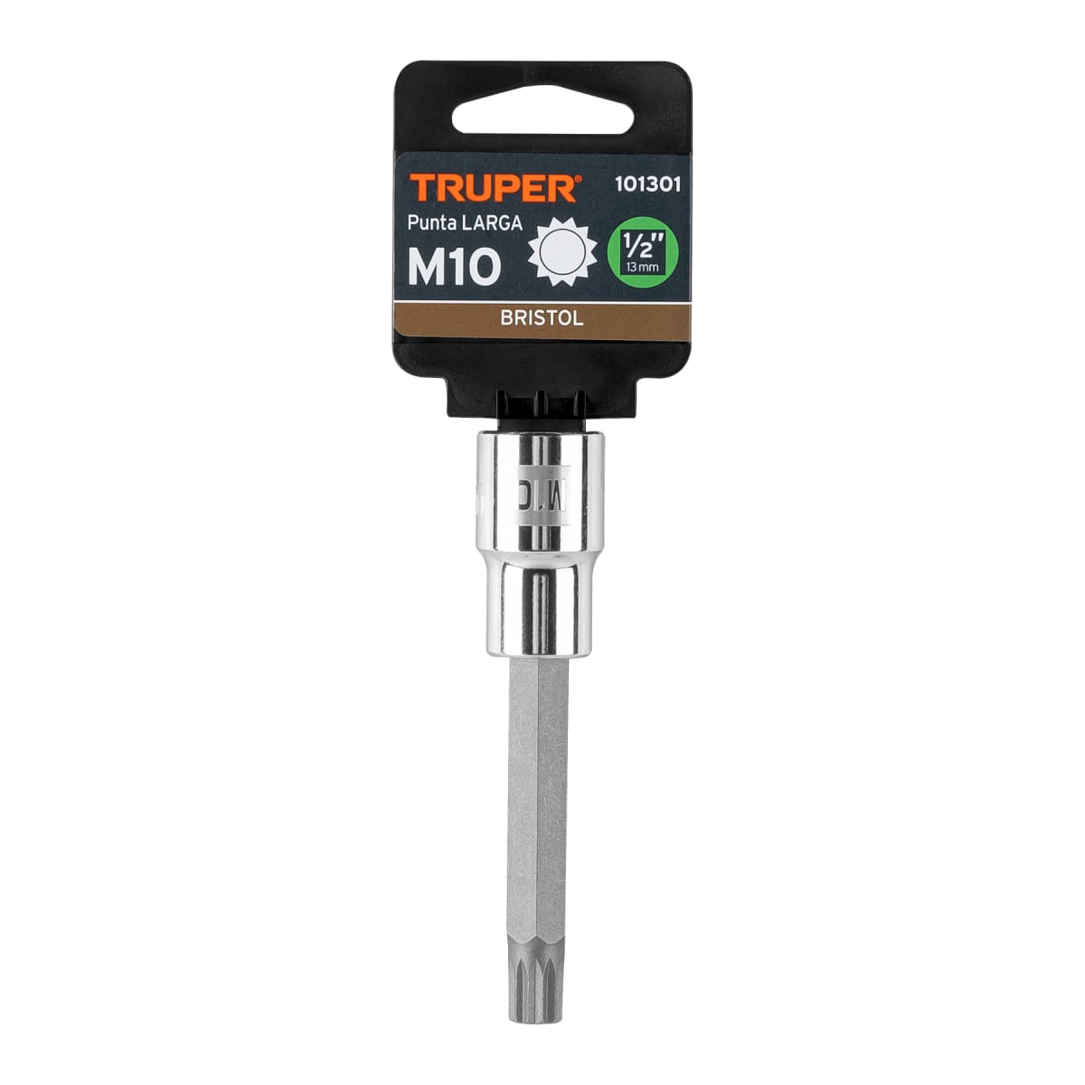 Dado encastre 1/2'' punta larga bristol m10 Truper4