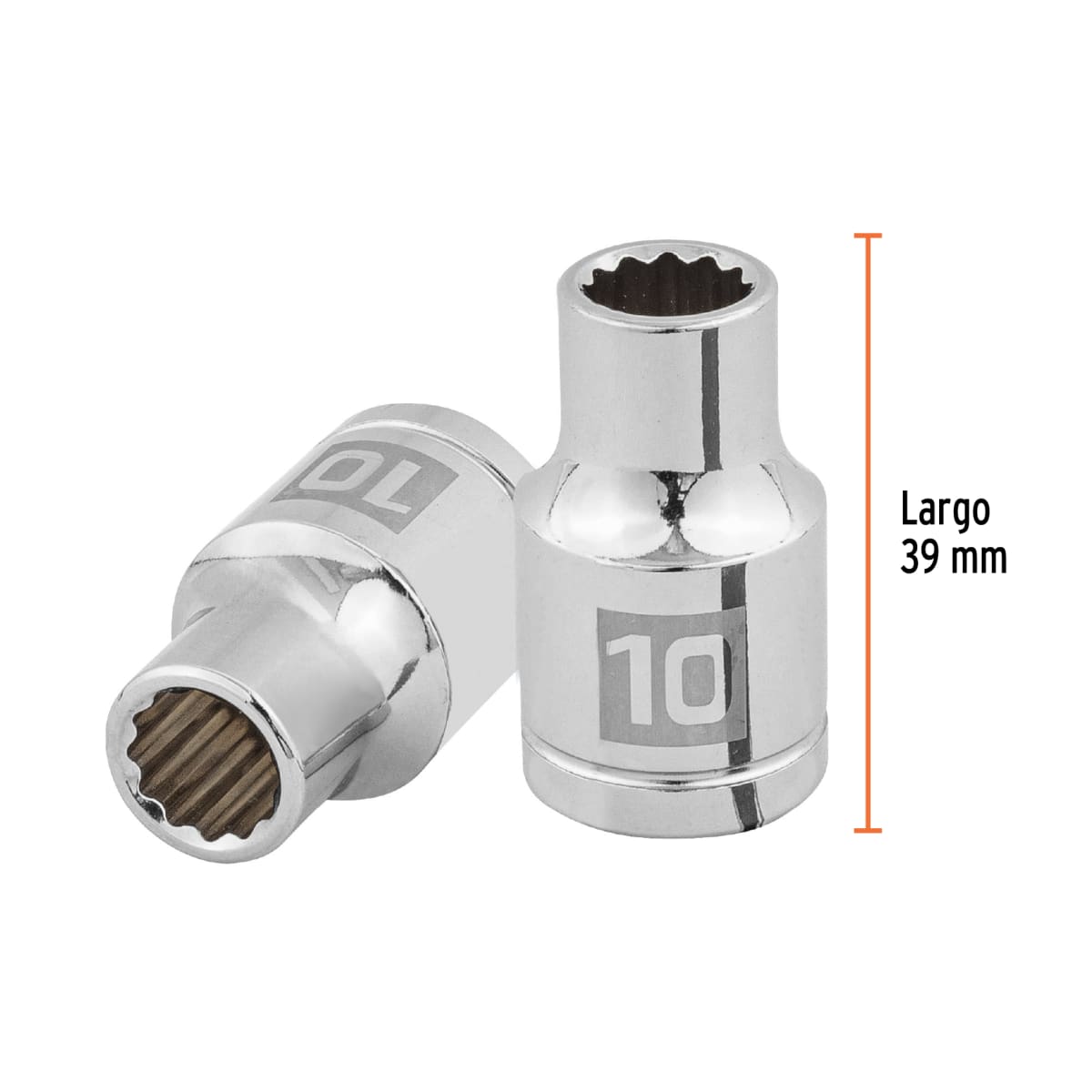 Dado poligonal encastre 1/2'' de 10 mm Truper3